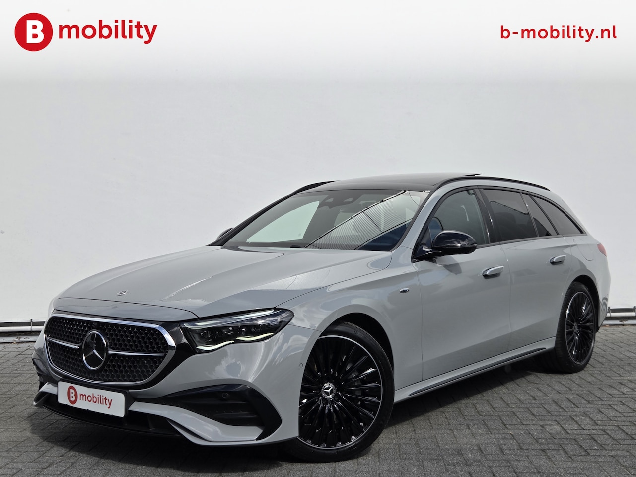 Mercedes-Benz E-klasse Estate - 300 e AMG Line Alpinegrijs Trekhaak 2100kg Panoramadak | 360 Camera | Burmester | Distroni - AutoWereld.nl