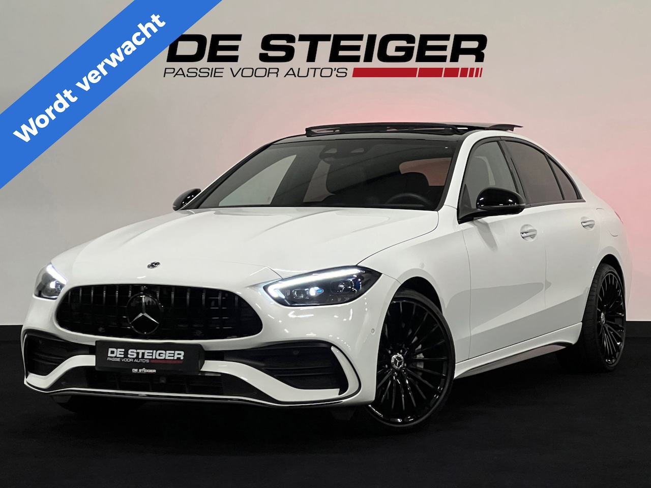 Mercedes-Benz C-klasse - 300 e AMG Pano Memory Burmester Distronic 360 Digital Led Sfeer - AutoWereld.nl