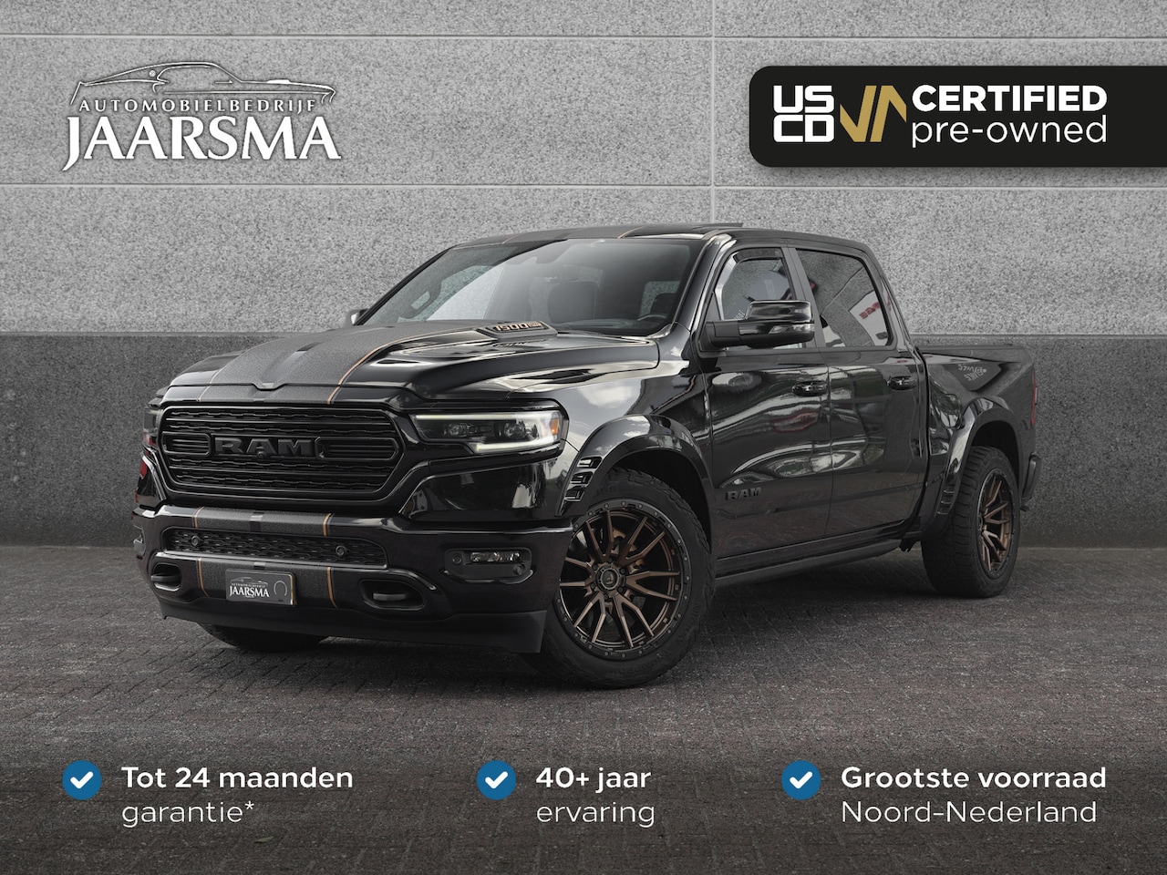 Dodge Ram 1500 - 5.7 V8 4x4 Crew Cab Limited | Panoramadak | Trekhaak | Adaptive Cruise | Luchtvering | Gue - AutoWereld.nl