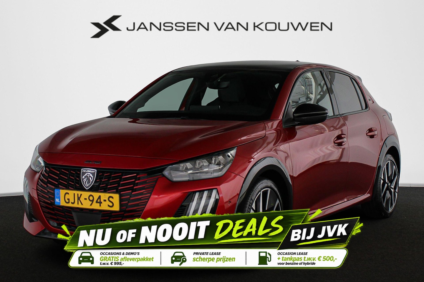 Peugeot 208 - 1.2 Hybrid 100 e-DCS6 GT Panoramadak 360-Camera Keyless LED Koplampen - AutoWereld.nl