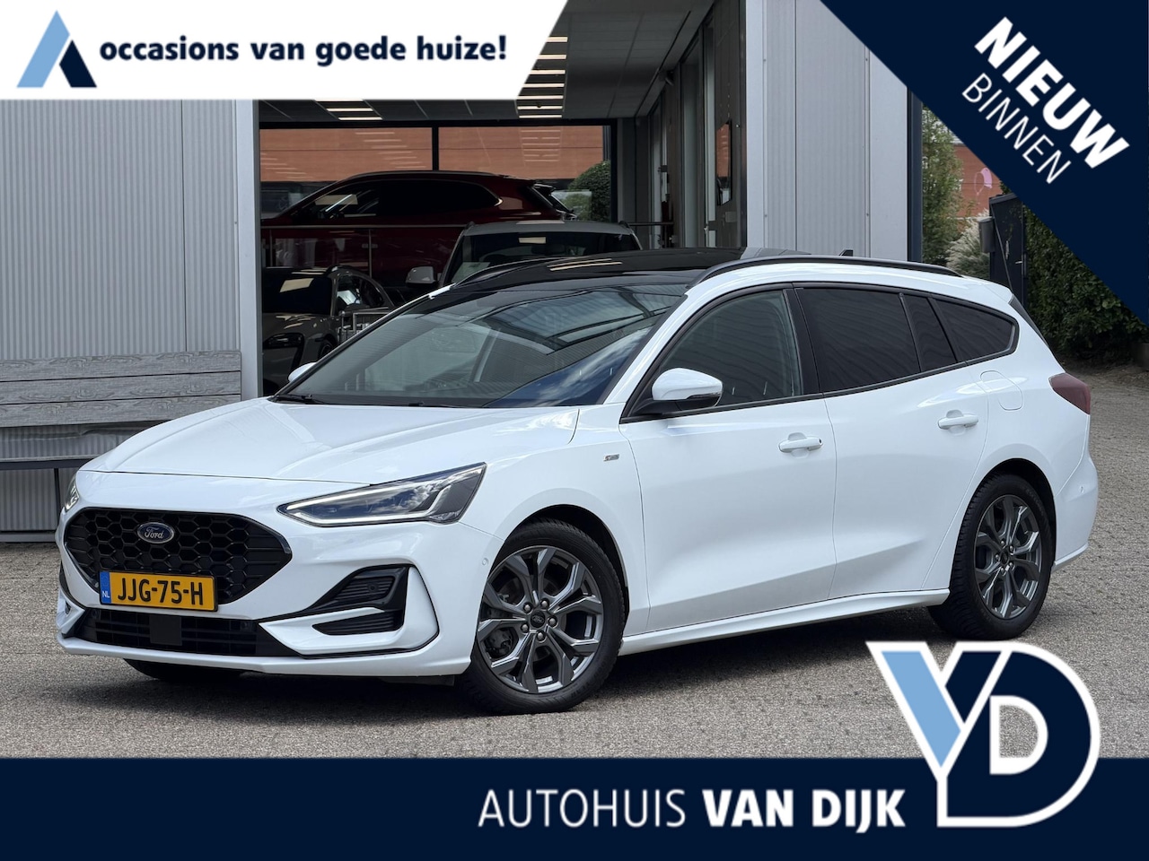 Ford Focus Wagon - 1.0 EcoBoost Hybrid ST Line Style | Pano-schuifdak/Adapt.Cruise/Winterpack/18-inch - AutoWereld.nl