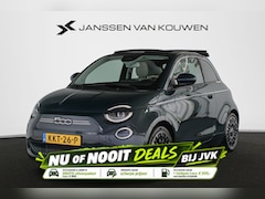 Fiat 500 C - La Prima 24 kWh Cabrio Leder Stoelverwarming Camera JBL Keyless