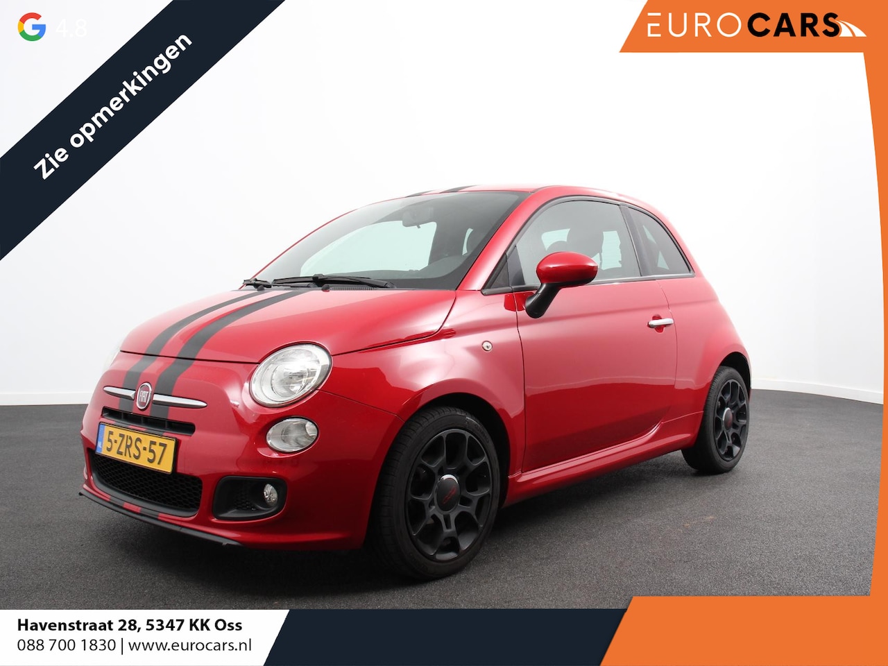 Fiat 500 - 0.9 TwinAir Turbo 500S Airco Lichtmetalen velgen Elektrische ramen Radio Bluetooth - AutoWereld.nl
