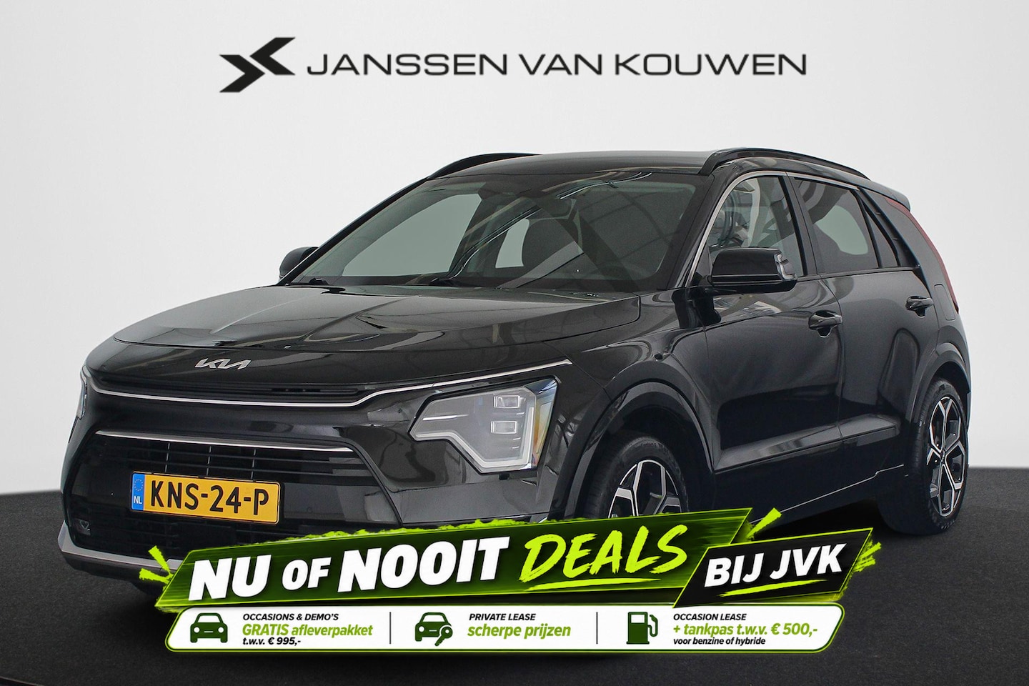 Kia Niro - 1.6 GDi Hybrid DynamicPlusLine Elektrische Stoelen Leder Achteruitrijcamera - AutoWereld.nl