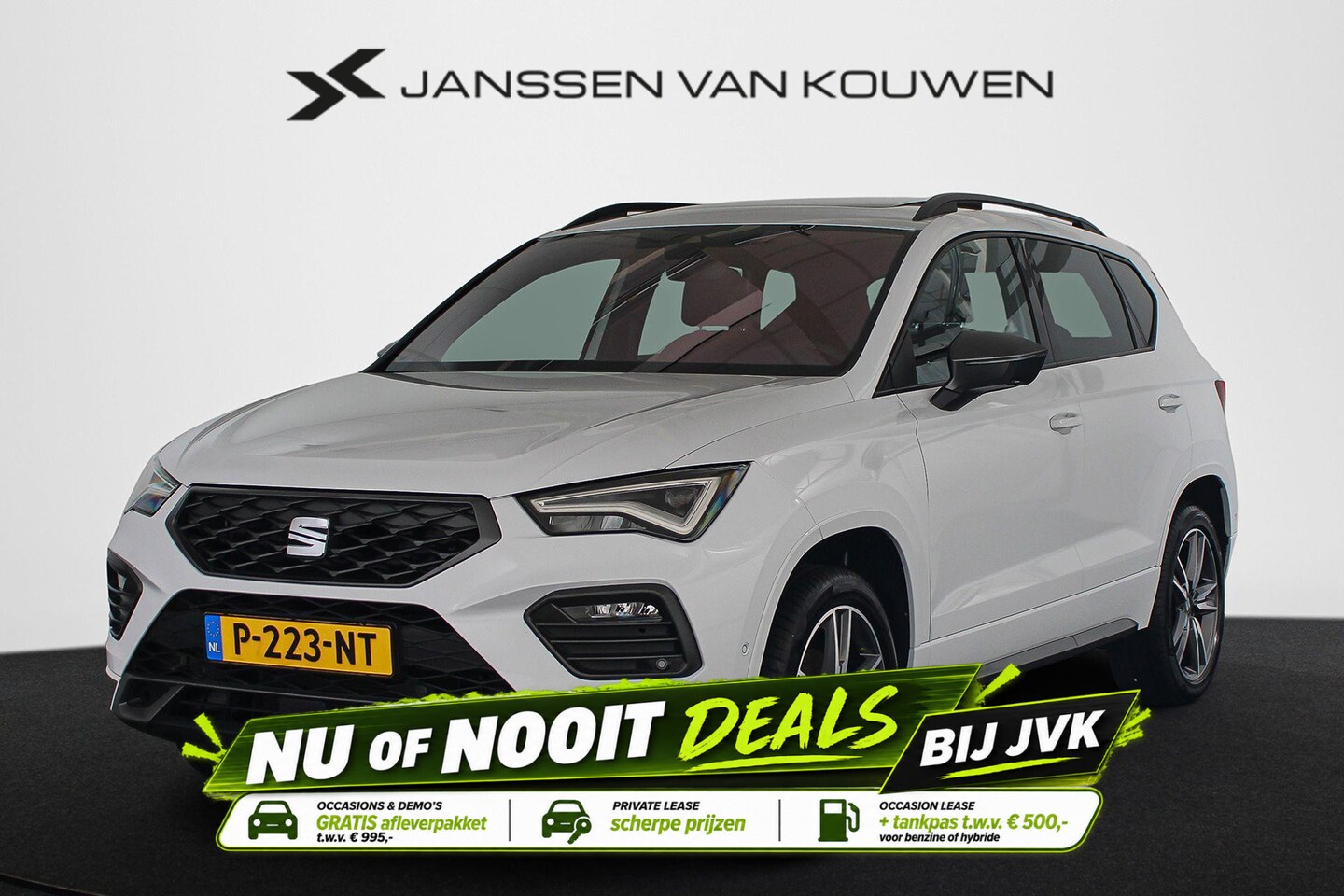 SEAT Ateca - 1.5 TSI FR Business Intense Automaat Trekhaak Pano Leder Stoelverwarming - AutoWereld.nl