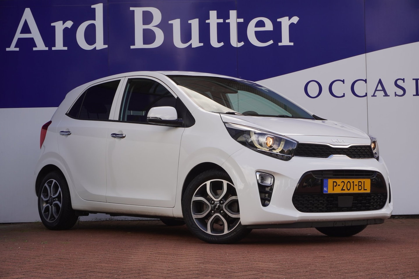 Kia Picanto - 1.0 DPi DynamicPlusLine+Ecc+Led+Breed-Navigatie+camera+cruise+Leder-Multie-stuur = 37 DKM - AutoWereld.nl