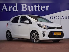 Kia Picanto - 1.0 DPi DynamicPlusLine+Ecc+Led+Breed-Navigatie+camera+cruise+Leder-Multie-stuur = 37 DKM