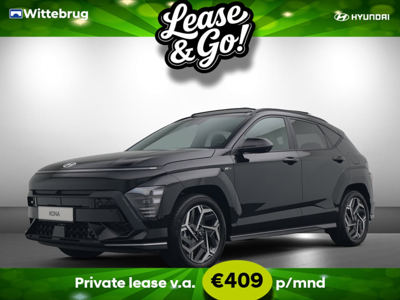Hyundai Kona - 1.6 GDI HEV N Line Sky Full Hybride Automaat met Navigatie, Adaptive Cruise Control en 360 - AutoWereld.nl