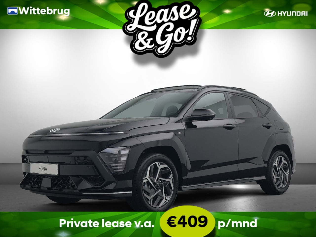 Hyundai Kona - 1.6 GDI HEV N Line Full Hybride Automaat met Navigatie, Adaptive Cruise Control en Sport u - AutoWereld.nl