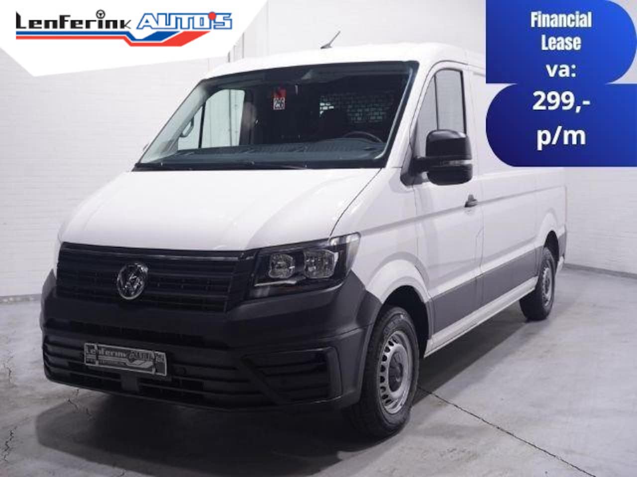 Volkswagen Crafter - 2.0 TDI 140 pk L3H2 Lang / Laag Airco, Navi Airco, Deuren met Ramen, DAB+, PDC V+A, 3-Zits - AutoWereld.nl
