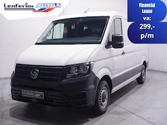 Volkswagen Crafter - 2.0 TDI 140 pk L3H2 Lang / Laag Airco, Navi Airco, Deuren met Ramen, DAB+, PDC V+A, 3-Zits