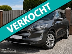 Ford Kuga - 2.5 PHEV Titanium X HALF LEER E-STOELEN P-CAMERA STOELVERWARMING STUURVERWARMING ECC NAVI
