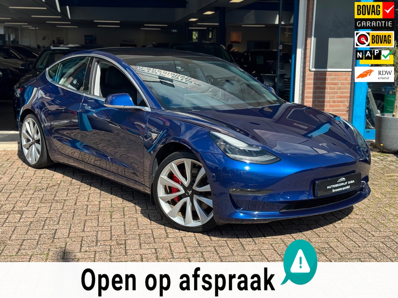Tesla Model 3 - Performance AWD 75 kWh 2019 AUT NAVI BTW NAP! - AutoWereld.nl