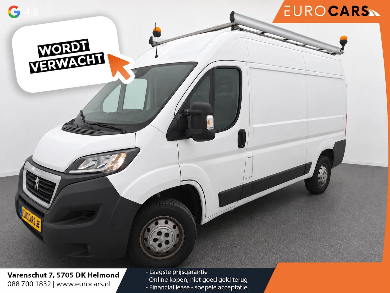 Peugeot Boxer - 2.2 BlueHDi 165PK Premium L2H2 Trekhaak Navigatie Camera Airco Bluetooth Cruise Bumperopst - AutoWereld.nl