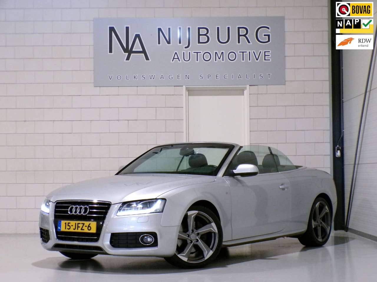 Audi A5 Cabriolet - 2.0 TFSI S-Line "Origineel NL!" 2x S line Stoelverwarming Leer Bang & Olufsen Xenon-LED 19 - AutoWereld.nl