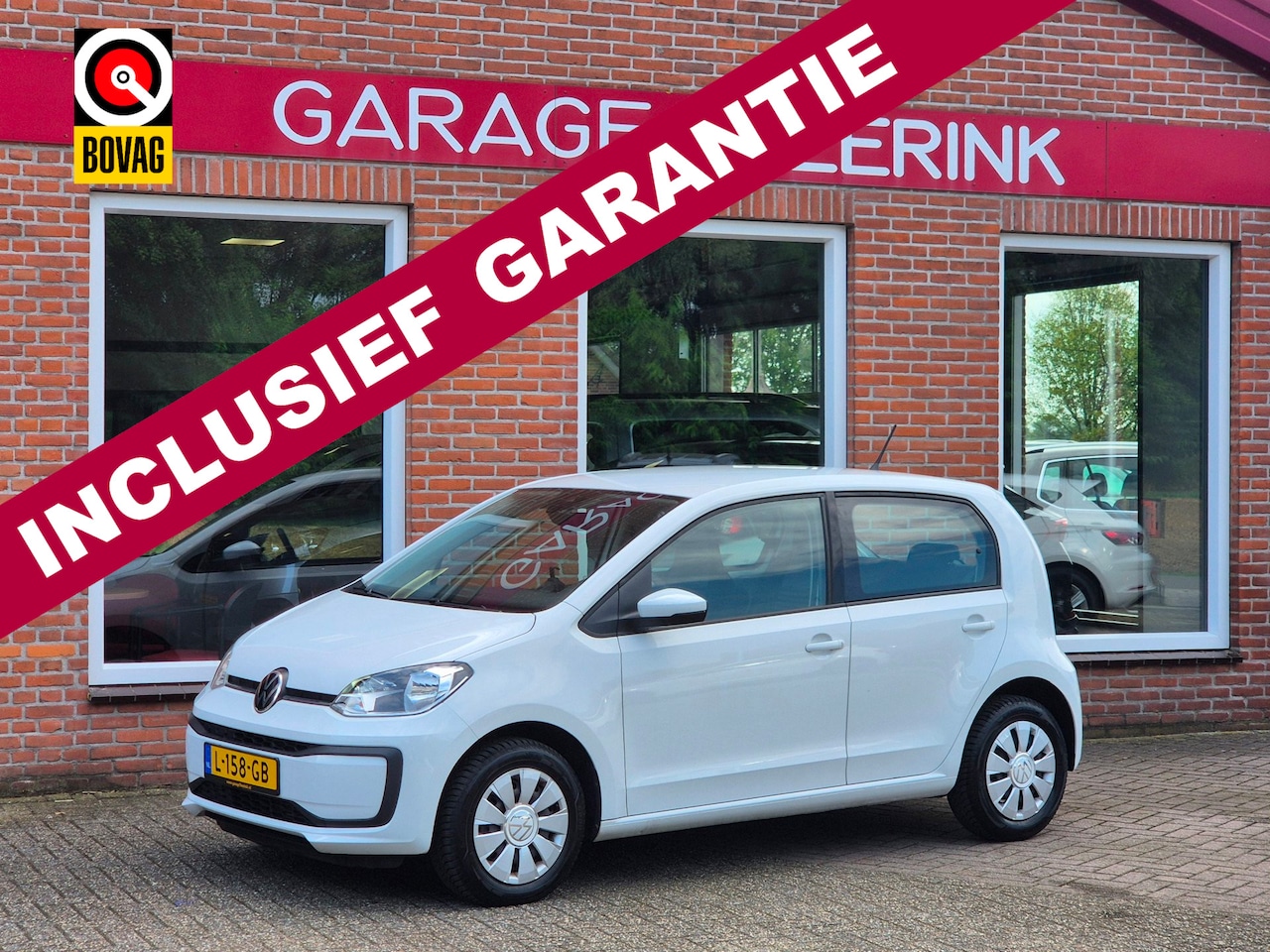 Volkswagen Up! - 1.0 65PK 5drs clima, cruise, pdc, camera, navi, elektr.ramen, regensensor - AutoWereld.nl