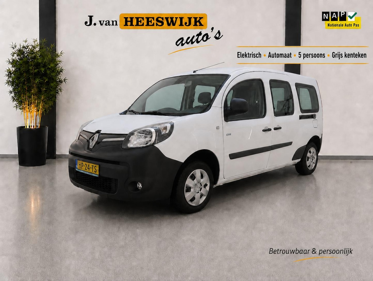 Renault Kangoo - Z.E. Maxi Airco | Navigatie | Cruisecontrole | Batterijkoop | 5 zitplaatsen - AutoWereld.nl