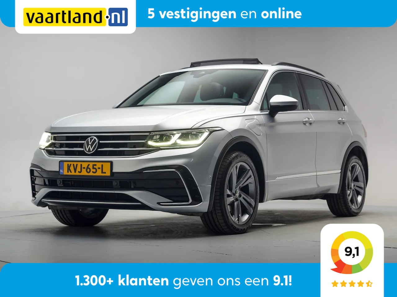 Volkswagen Tiguan - 1.4 eHybrid 245pk R-Line Aut. [ Panoramadak Camera Adapt.cruise ] - AutoWereld.nl