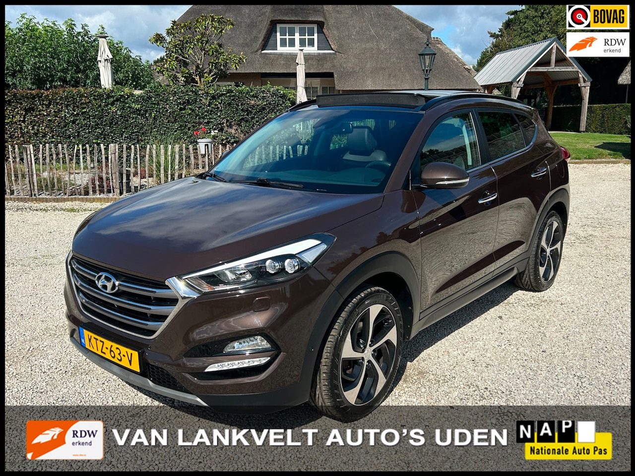 Hyundai Tucson - 1.6 T-GDi Premium 4WD Leder Pano, Trekhaak - AutoWereld.nl