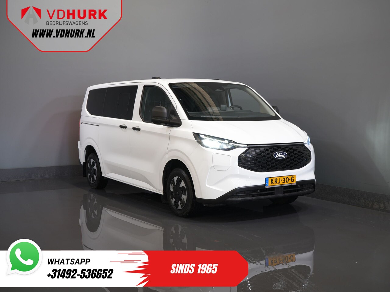 Ford Transit Custom - E-Transit Kombi Trend 71kWh 360 km WLTP (Excl. BTW/Incl. BPM) LED/ Standkachel/ Stoelverw. - AutoWereld.nl