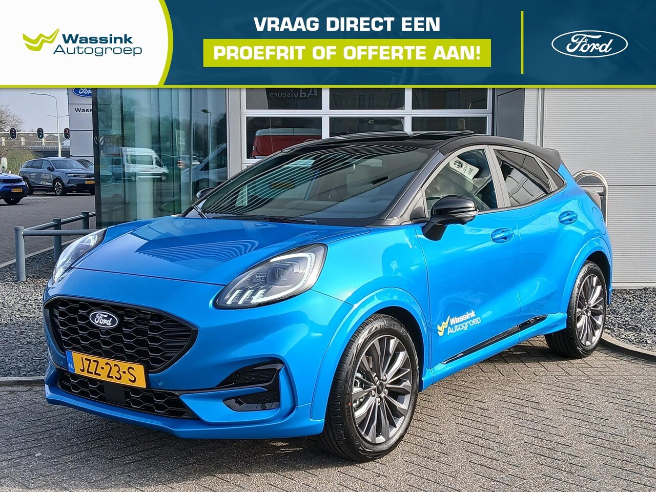 Ford Puma - 1.0i Ecoboost Hybrid 125pk Aut Sound Edition | 18 inch lichtmetalen velgen | Navigatie | - AutoWereld.nl