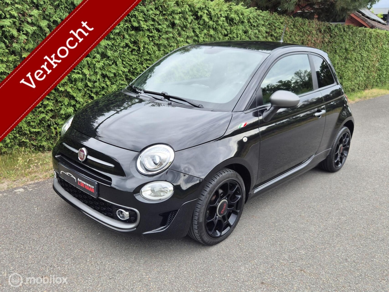 Fiat 500 - S 1.2 Sport Leder Groot Beeldscherm Navi Cruise 1e Eigenaar - AutoWereld.nl