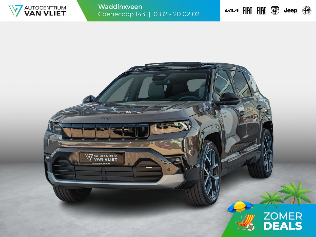 Jeep Compass - First Edition 74 kWh | Adapt. Cruise | Camera | Carplay | 20" | Elektr. A-Klep | Navi | Wi - AutoWereld.nl