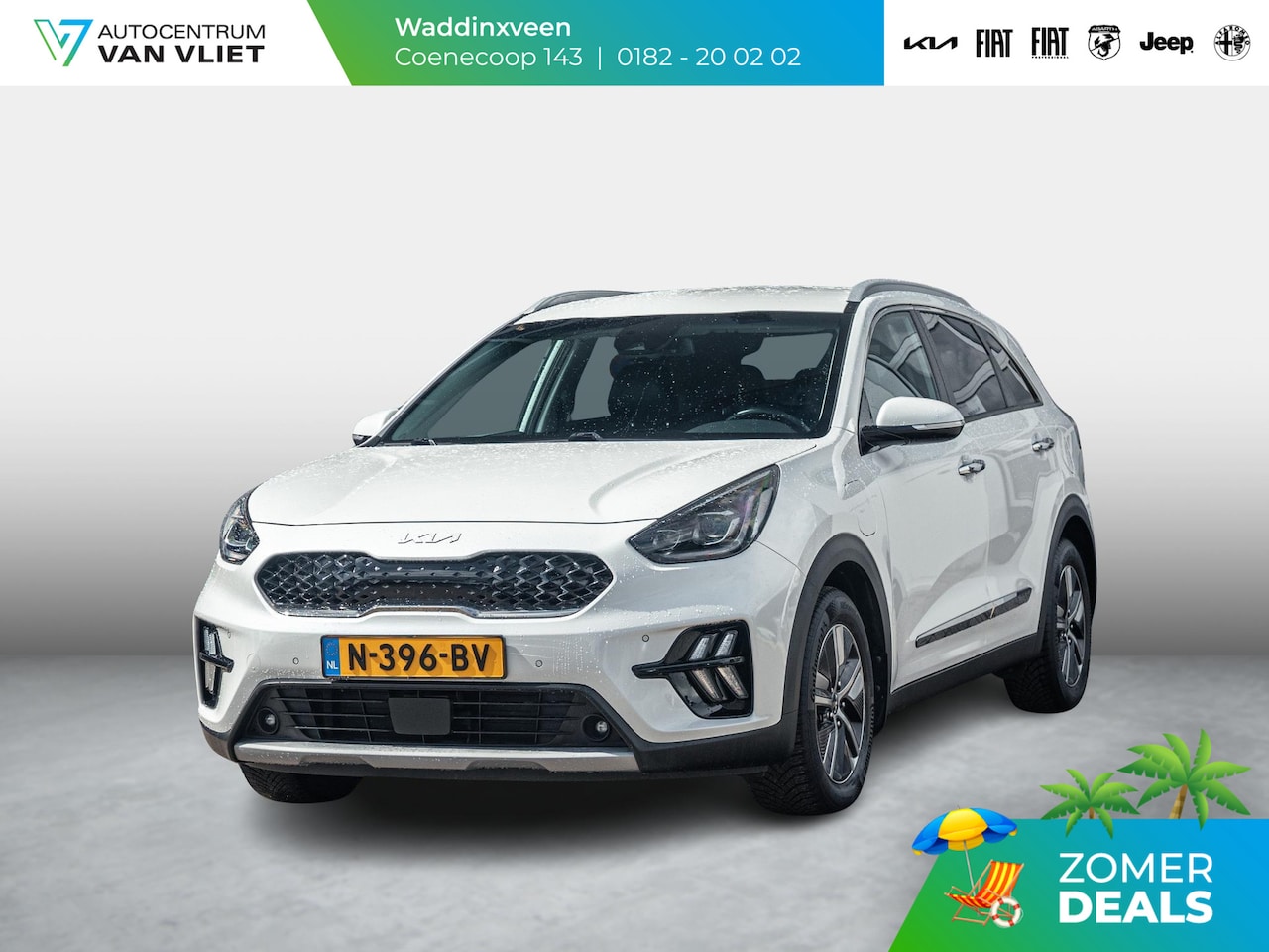 Kia Niro - 1.6 GDi PHEV DynamicPlusLine l lederen bekleding l Stoel Stuurwielverwarming l Trekhaak - AutoWereld.nl