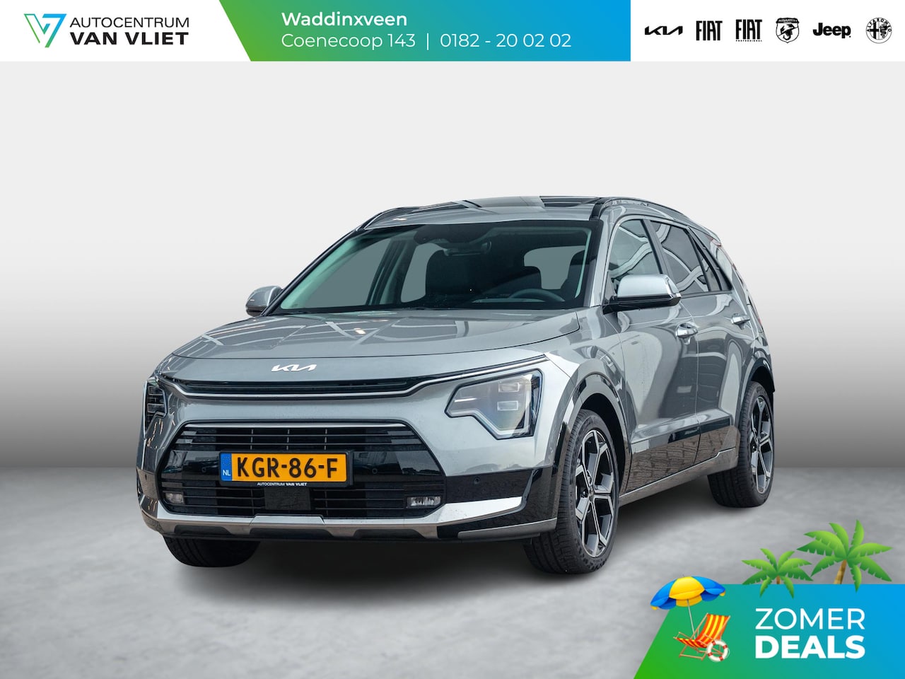 Kia Niro - 1.6 GDi Hybrid ExecutiveLine | Navi | Clima | Adapt. Cruise | 18" | Leder | Schuif/Kanteld - AutoWereld.nl