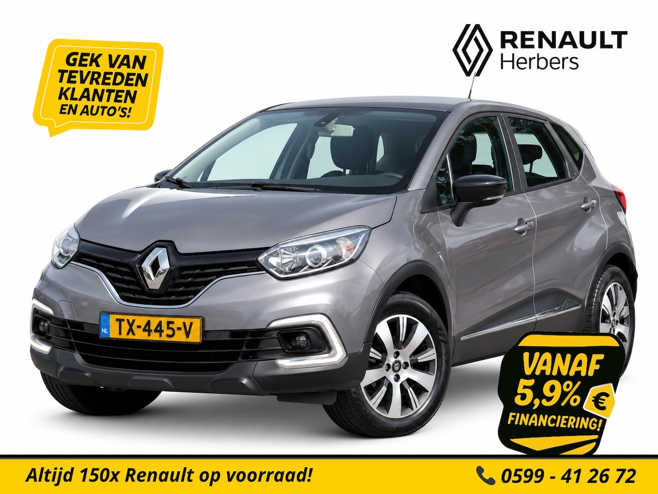 Renault Captur - 0.9 TCe Zen NAVI / CRUISE / ALL SEASON BANDEN / PDC ACHTER - AutoWereld.nl