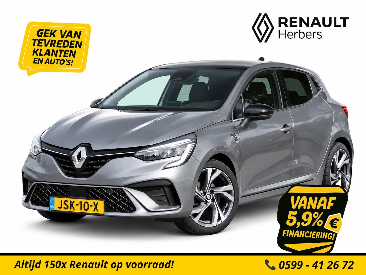 Renault Clio - 1.0 TCe 90 R.S. Line GROOT NAVI / LEER / STOEL VERW. / CAMERA / CLIMATE - AutoWereld.nl