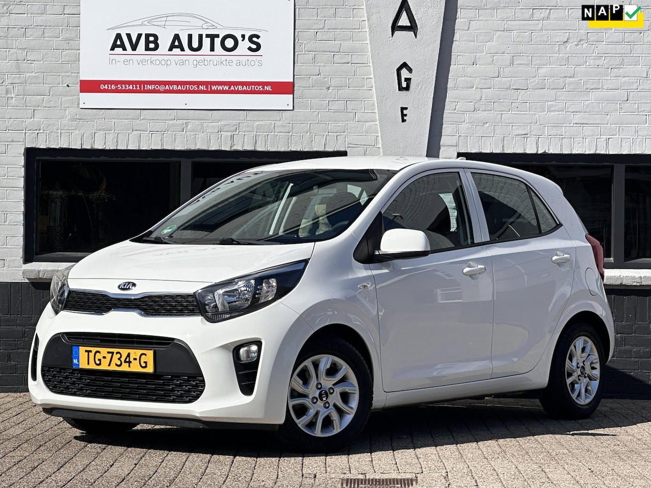 Kia Picanto - 1.0 CVVT ComfortPlusLine Airco NAVI Carplay - AutoWereld.nl