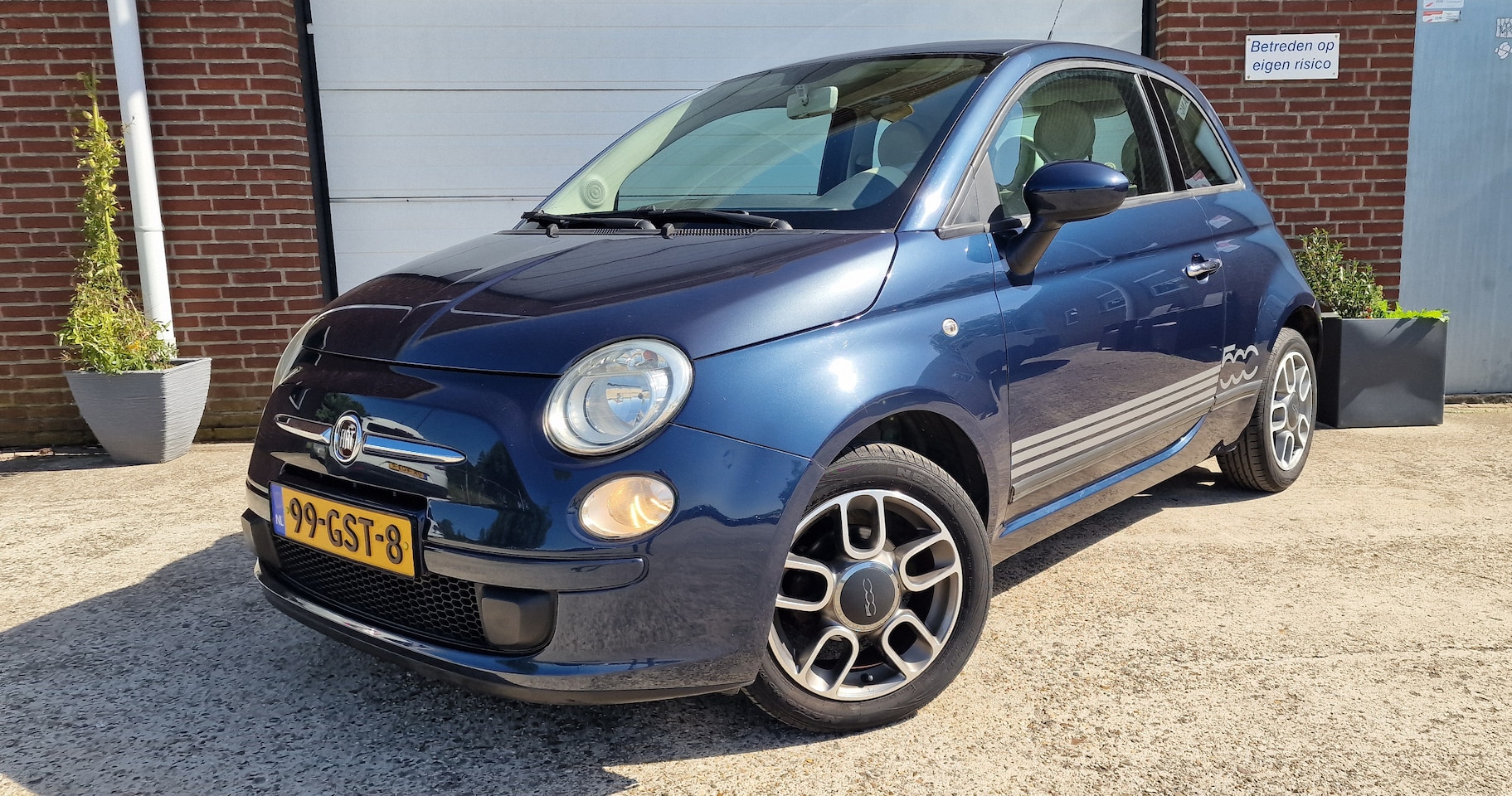 Fiat 500 - 1.2 Naked Origineel Nederland geleverde Foat 500 1.2 Airco, bjr 2008, nieuwe apk bij levering, inrui - AutoWereld.nl