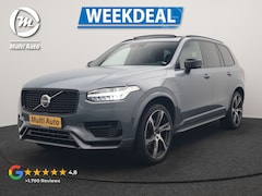 Volvo XC90 - T8 Recharge AWD R-Design 7 Persoons Long Range PHEV 456pk Dealer O.H | Luchtvering | Trekh