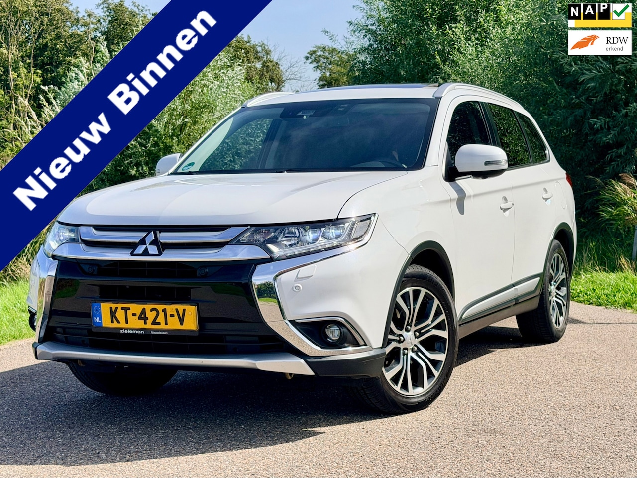 Mitsubishi Outlander - 2.0 Instyle+ 4WD Leder Clima Schuifdak 7PERS Stoelverwarming 360Camera Trekhaak NAP - AutoWereld.nl