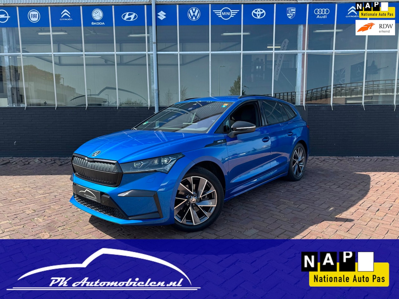 Skoda Enyaq iV - 60 Sportline **CAMERA + THAAK + LEER/ALCANTARA** - AutoWereld.nl
