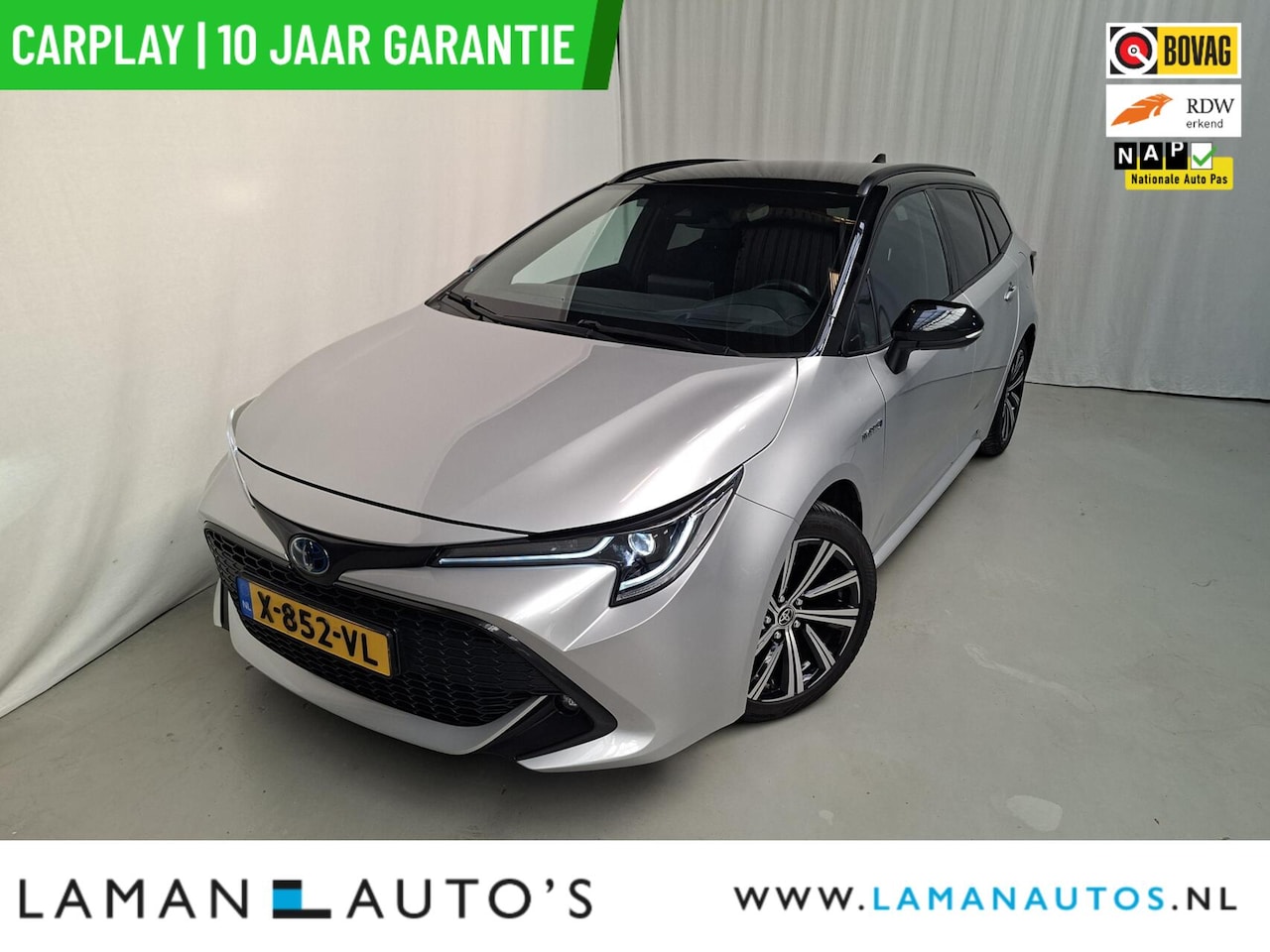 Toyota Corolla Touring Sports - 1.8 Hybrid Dynamic Bi-Tone | Trekhaak CarPlay ECC 17" LMV LED ACC Camera HUD | Hybrid Voor - AutoWereld.nl
