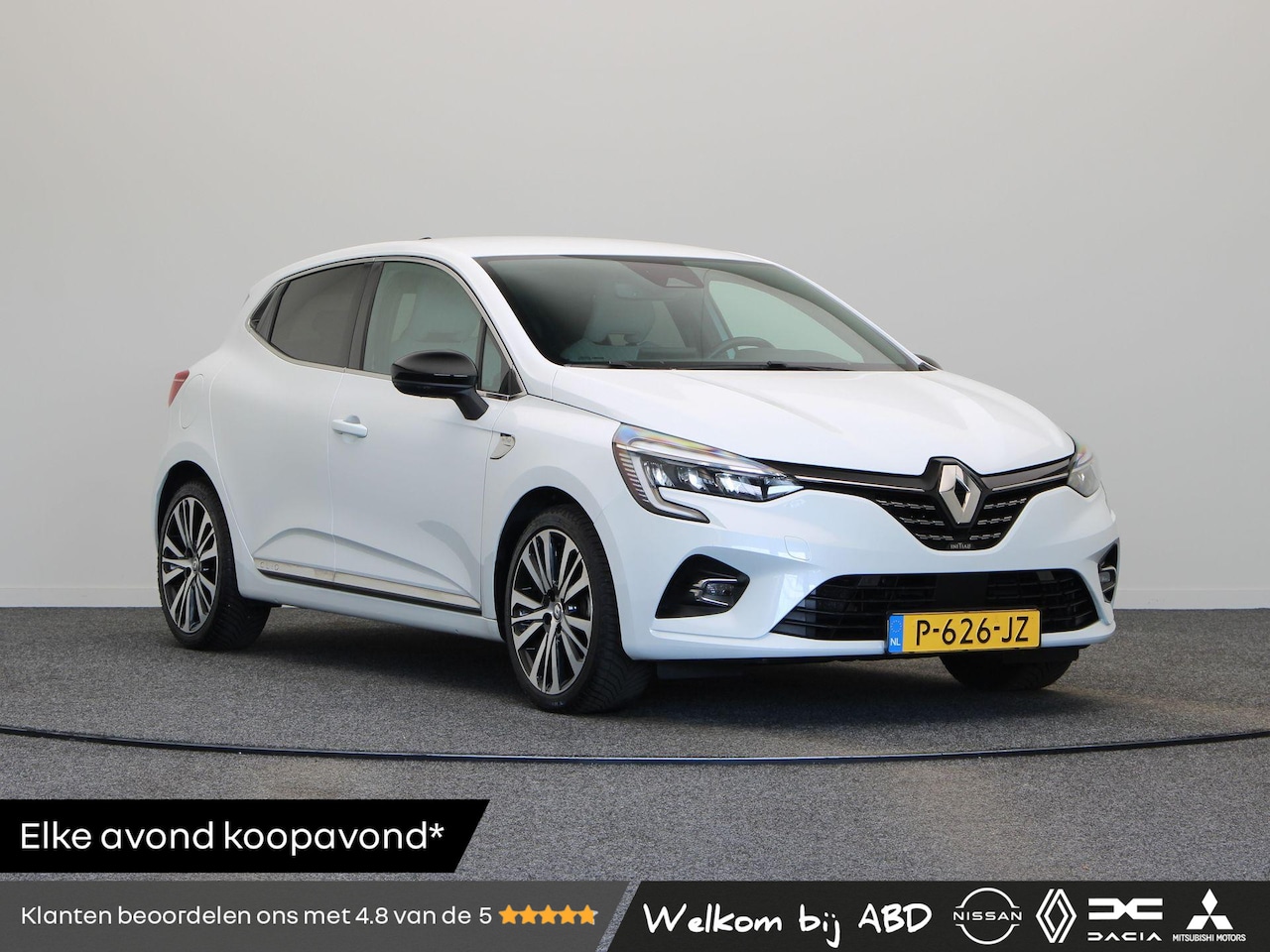 Renault Clio - E-Tech Hybrid 140pk Initiale Paris | Stoel- en stuurwielverwarming | Lederen bekleding | A - AutoWereld.nl