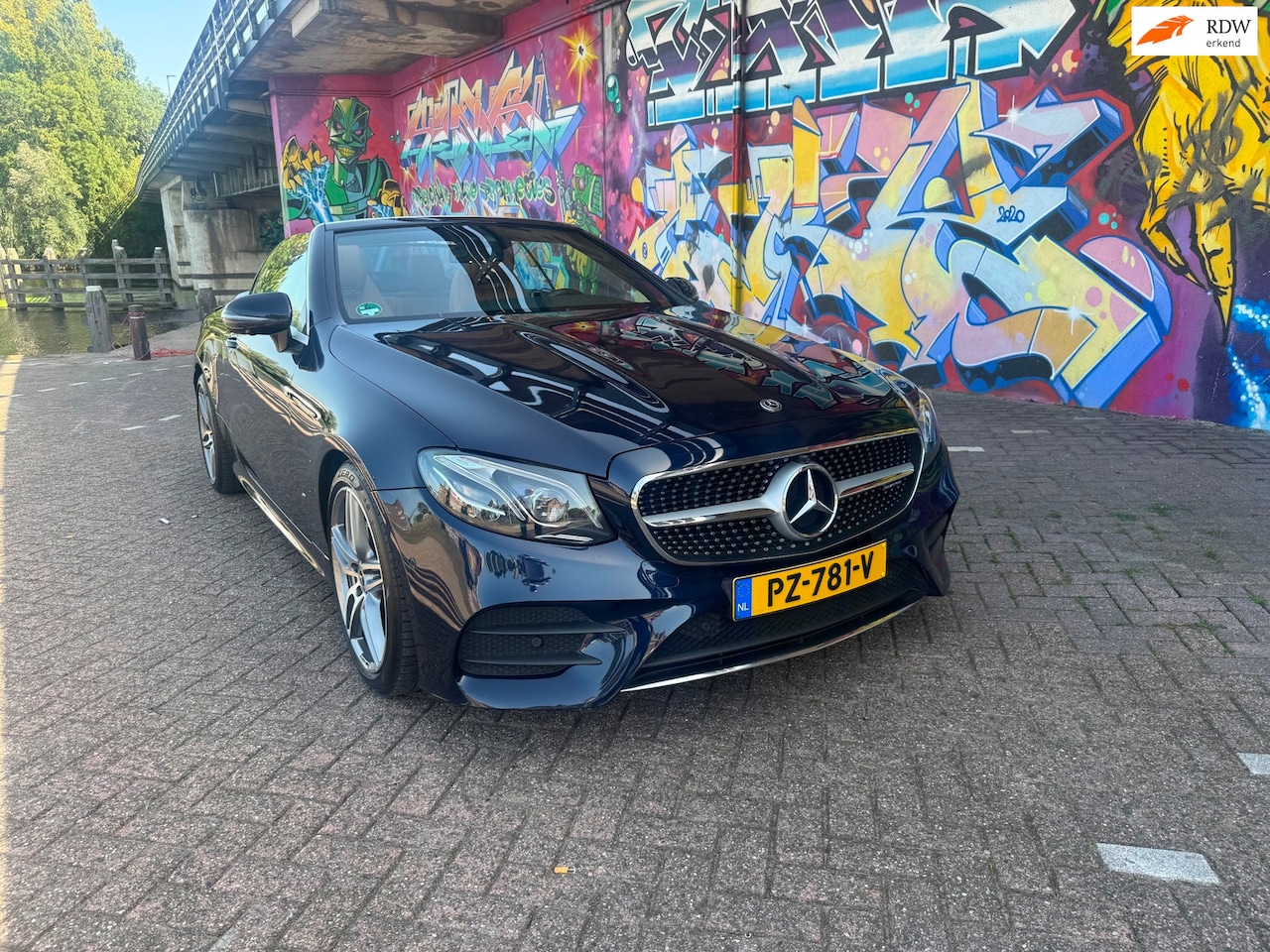 Mercedes-Benz E-klasse Cabrio - 200 Premium amg vol opties soft close deuren wide screen memory stoeien burmeister blauwe - AutoWereld.nl