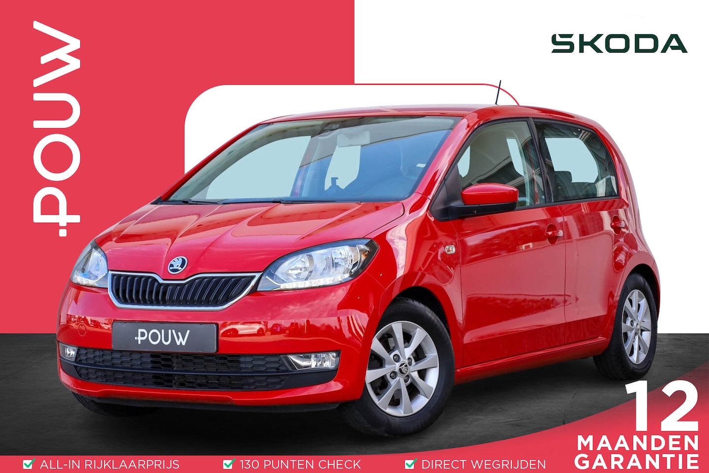 Skoda Citigo - 1.0 60pk Ambition | Cruise Control | Lichtmetalen Velgen | Mistlampen - AutoWereld.nl