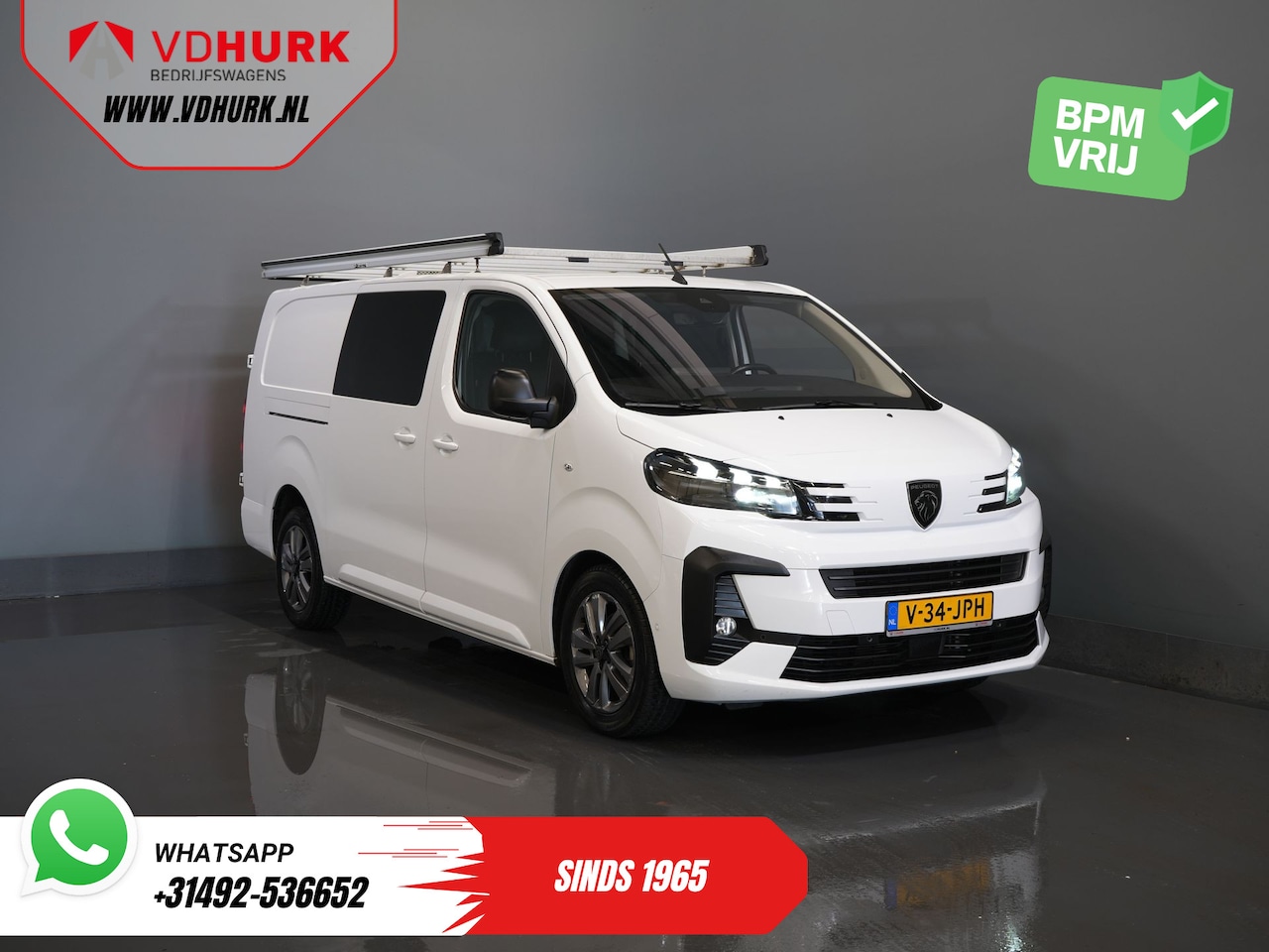 Peugeot Expert - 2.0 HDi 180 pk Aut. DC Dubbel cabine LED/ Imperiaal/ Stuurverw./ Carplay/ Navi/ Camera/ Cl - AutoWereld.nl