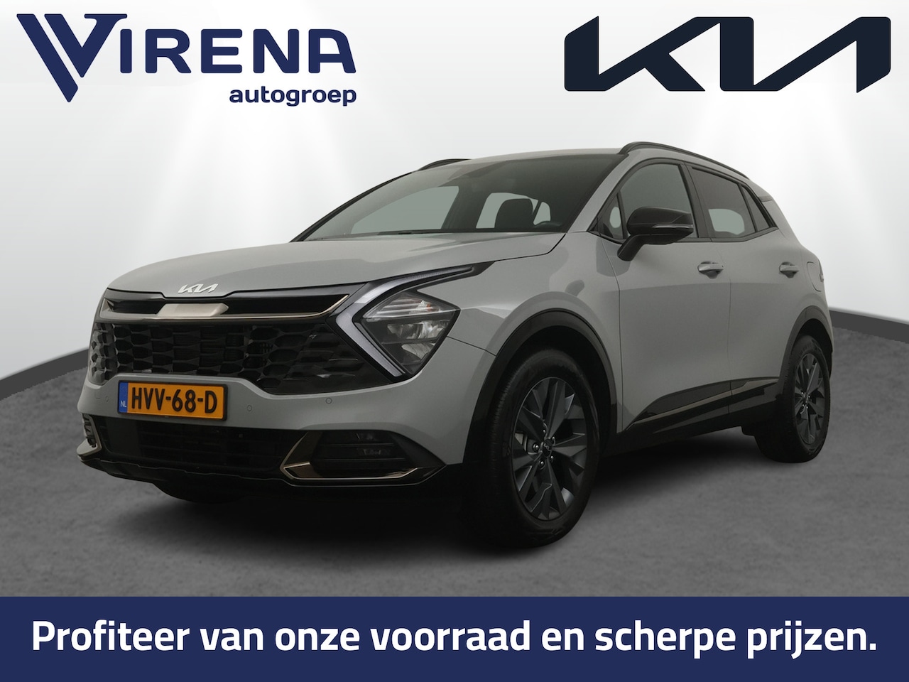 Kia Sportage - 1.6 T-GDi Hybrid Dark Edition - Navigatie - Stoel-/stuurverwarming - Cruise Control - Clim - AutoWereld.nl