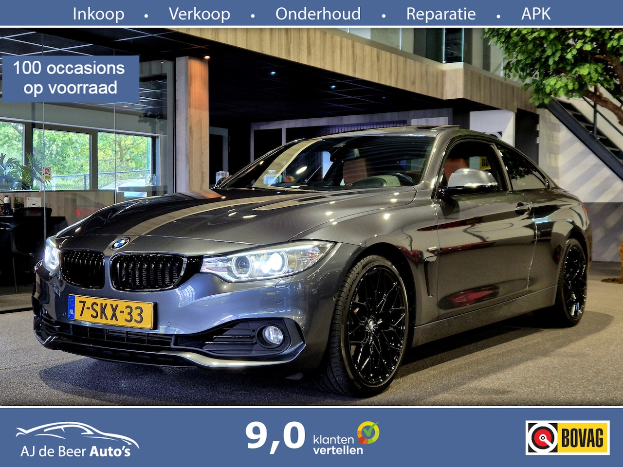 BMW 4-serie Coupé - 435i High Executive Volleder | Groot Navi | Trekhaak | HUD | Verw. stoelen | Xenon - AutoWereld.nl
