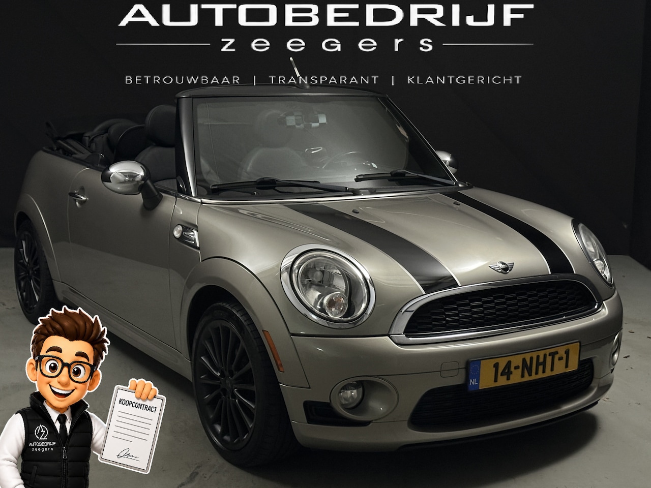 MINI Cabrio - 1.6 Cooper Chili *Cabrio*AC*Heatseat*Lage KM*NAP* - AutoWereld.nl