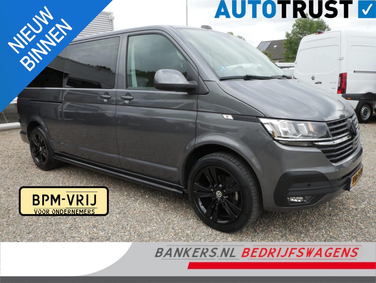 Volkswagen Transporter - 2.0 TDI 150PK L2 Dubbel Cabine Airco Cruise Haak - AutoWereld.nl