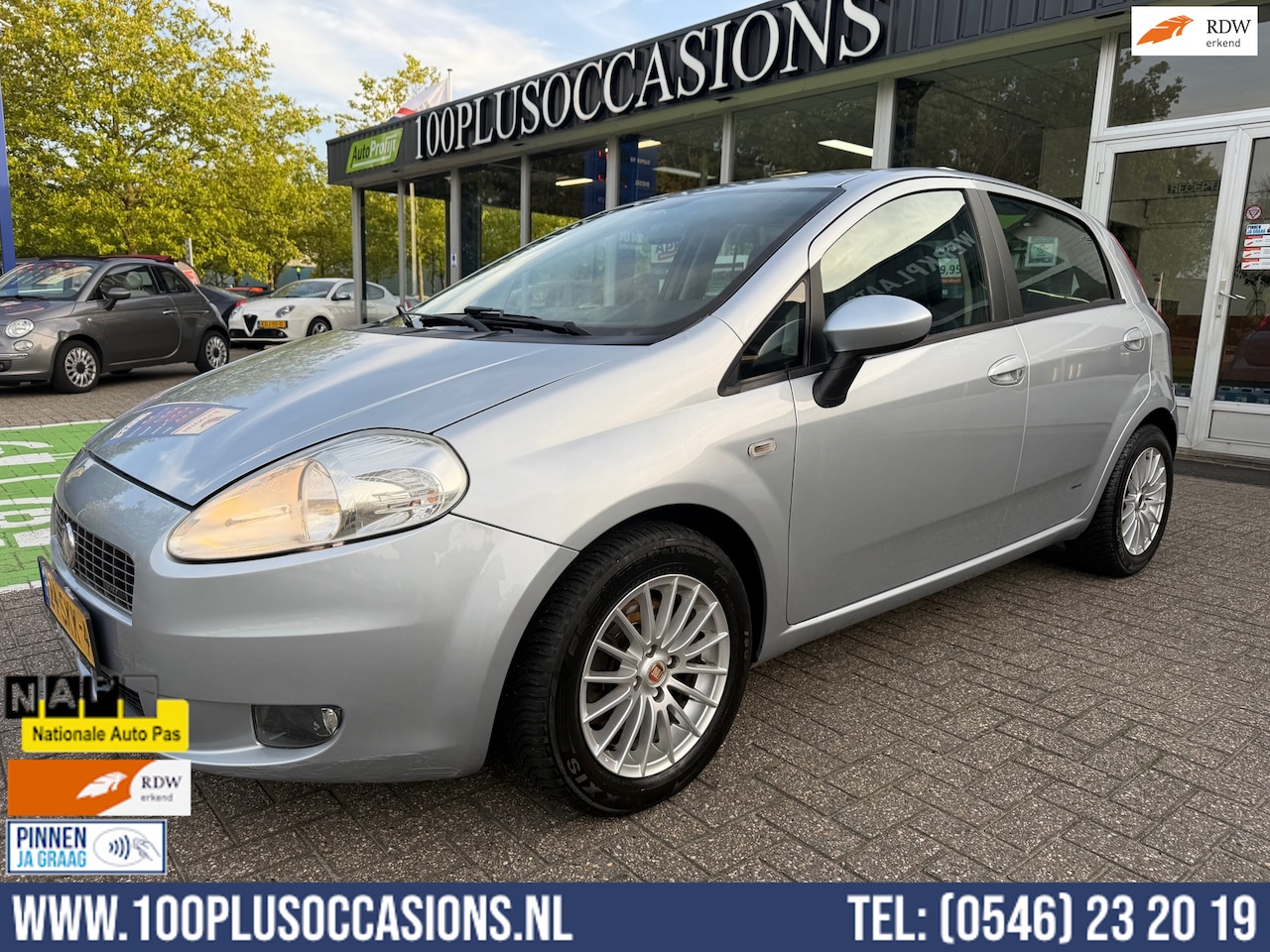 Fiat Grande Punto - 1.4-16V Ed. Lusso | Nwe apk | Kleine beurt | Remblokken V & A | - AutoWereld.nl