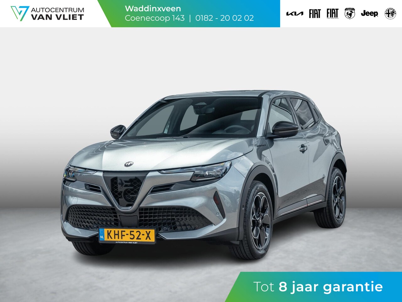 Alfa Romeo Junior - Elettrica Speciale 54 kWh | Techno Pack | Warmtepomp | Verwarmbare Voorruit | Arese Silver - AutoWereld.nl
