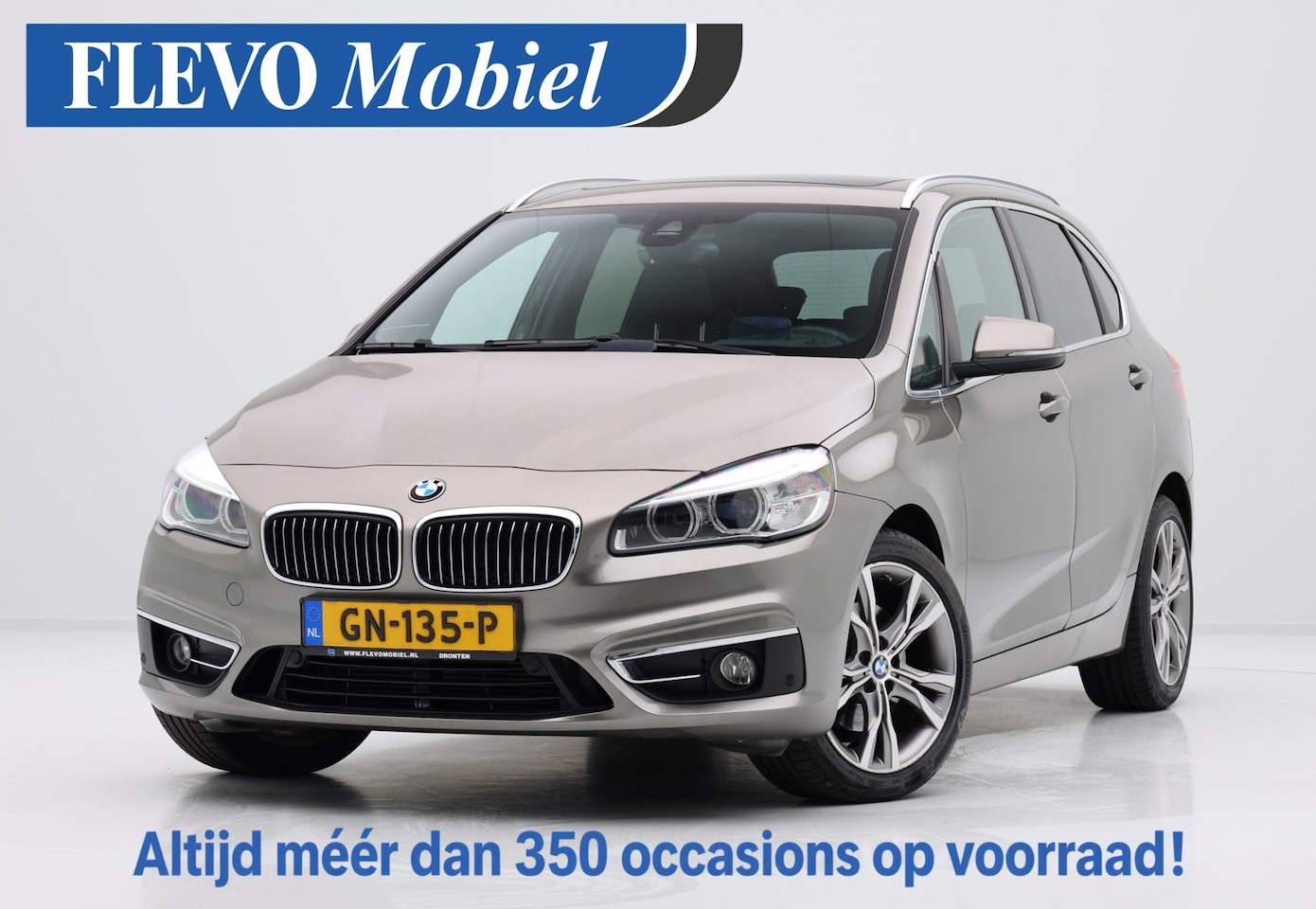 BMW 2-serie Active Tourer - 220i 192pk Luxury Aut. Pano|Cam|Leer|Stoelverw.|LMV|PDC - AutoWereld.nl