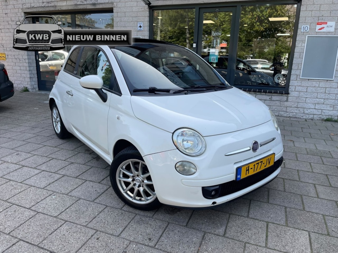 Fiat 500 C - 0.9 TwinAir Cabrio Half Leer Airco APK - AutoWereld.nl