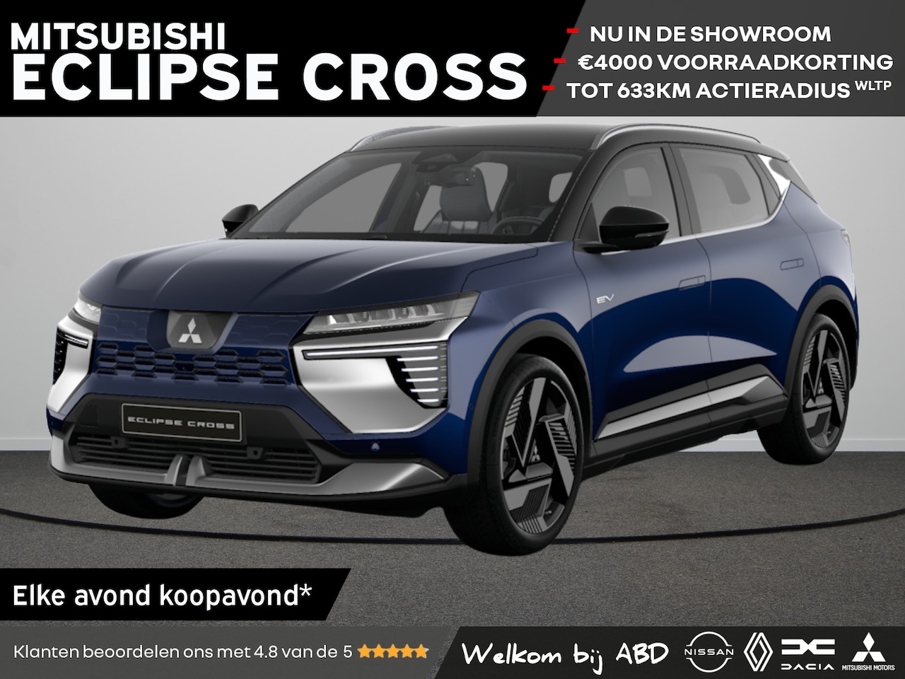 Mitsubishi Eclipse Cross - Intense+ 87 kWh | Achteruitrijcamera | Adaptive Cruise Control (ACC) | Blind Spot Warning - AutoWereld.nl